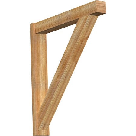 Ekena Millwork Traditional Block Rough Sawn Outlooker, Western Red Cedar, 6"W x 38"D x 42"H OUT06X38X42TRA05RWR